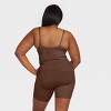 ASSETS by SPANX Women's Plus Size Remarkable Results All-In-One Body  Slimmer - Chestnut Brown 1X