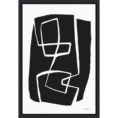 Amanti Art Modern Meeting Forms No 1 by Statement Goods Canvas Wall Art Print Framed 16 x 23-in.