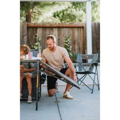 GCI Outdoor Silver Aluminum Foldable Camping Dining Table