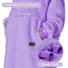 Ultra Long Fleece Blanket Hoodie Sweatshirt for Mens Womens, Full Body Warm Fuzzy Cozy Lounging Pullover, Adult Wearable Blanket, Gift - Catalonia - 3 of 4