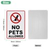 Unique Bargains Waterproof Reflective No Pets Allowed Sign 1 Pc - 3 of 4