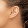 Black Bow Jewelry Kids Double Heart Screw Back Post Earrings in 14k Yellow Gold - 3 of 4