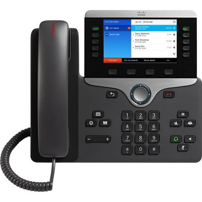 Cisco 8841 IP Phone - Wall Mountable, Desktop - Charcoal Gray - 5 x Total Line - VoIP - Caller ID