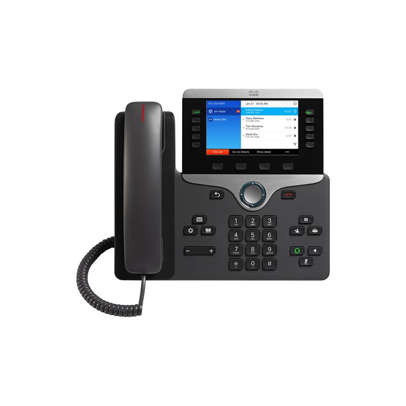 Cisco 8841 IP Phone - Wall Mountable - VoIP - Caller ID, 1 of 6