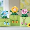 Collections Etc Hand-Painted Flower Sitter Set of 3 Spring Figurines 2.75 X 2 X 6 - 2 of 2