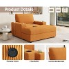 Okak Modern Oversized Lounge Sofa Chair with Armrests & Storage Ottoman,Upholstered Sleeper Sofa Couch for Bedroom,Apartments - 4 of 4