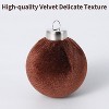 COZONY 25-Piece 6cm Velvet Christmas Ornament Balls Set for Tree and Home Decor - 3 of 4