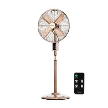 Holmes 16" Digital Oscillating 3-Speed Metal Stand Fan with Remote Control Copper