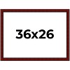 PosterPalooza | Weathered Red Picture Frame - UV Acrylic, Backing Board, Hanging Hardware Included - 2 of 4