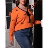 Clearlove Women's Plus-Size Halloween-Inspired Knit Top Textured Long Sleeve Sweater - 2 of 4