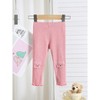 MyKids-USA Autumn Arrival Elastic Baby Kids Girls Teddy Bear Pattern Pants - 2 of 4