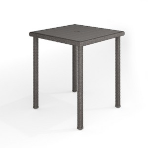 Martha Stewart Bedford Indoor-Outdoor Patio Bar Height Table with Engineered Wood Top in Rattan Wicker - 1 of 4