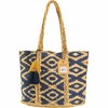 Magid Chevron Print Natural Straw Jute Tote - 3 of 4