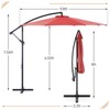 Kumasinova 9.8FT Offset Patio Umbrella with Easy Tilt&Crank,Outdoor Umbrella with UV Protection,Market Umbrella with 8 Ribs for Pool&Beach - 2 of 4
