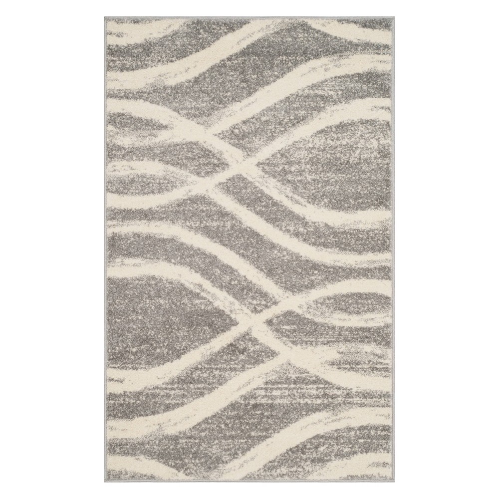 3'X5' Wave Accent Rug Gray/Cream - Safavieh