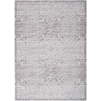 Waverly Washable Damask Area Rug