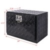 24 Inch Storage Tool Box Aluminum 5 Bar Tread RV Tools Organizer Trailer Pickup Underbody RV ATV Storage Box With Lock 2 Keys For Truck Car - 4 of 4