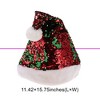 Unique Bargains Christmas Hat Sequined Christmas Hat Polyester Sequins 11.42"x15.75" 1 Pc - 3 of 4