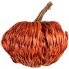 Northlight Woven Rattan Fall Harvest Pumpkin Decoration - 8.5" - Orange - 4 of 4