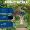 Metal Garden Arch Trellis, Wedding Arch Flowers Frame Backdrop Stand, Garden Arch Arbor for Climbing Plants, Metal Archway for Party Decor - 4 of 4