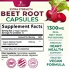 Beet Root Capsules Extra Strength 1300mg Beetroot Powder Extract - 60 Capsules;120 Capsules - 2 of 4