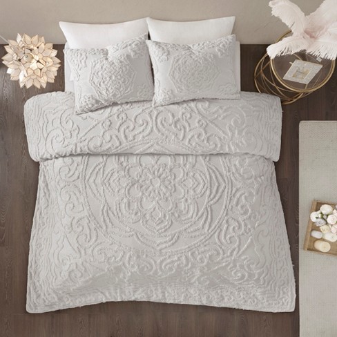 Cecily Tufted Cotton Chenille Medallion Duvet Cover Set - image 1 of 4
