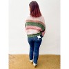 Women's On a Holidate Color Block Stripe Sweater - AnnieWear - 3 of 4