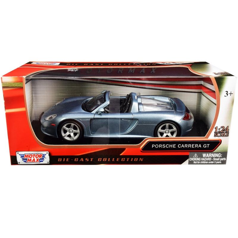 Porsche Carrera GT Gray 1/24 Diecast Model Car by Motormax, 3 of 4