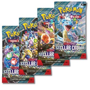 Pokemon Scarlet & Violet Stellar Crown Art Bundle (4 Booster Packs) - 1 of 1