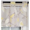 RLF Home 4" Top Tab High Quality Fabric Fall Vine Tab Valance for Windows 50" x 16" Gray - 3 of 4