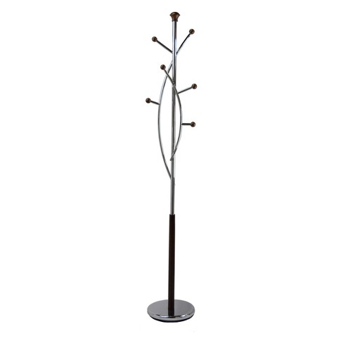 Silver coat online rack