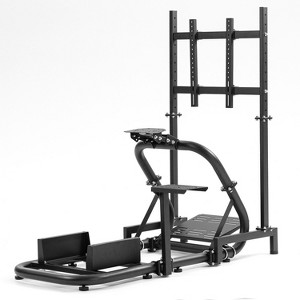 Dardoo Racing Sim Mount with Monitor Stand Professional Stand Compatible with Logitech G29, Thrustmaster T248 & Fanatec Seat/Wheel Not Included - 1 of 4