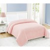 My World Full/Queen Cloud Faux Shearling Blanket Blush: Cozy Year-Round Comfort, Machine Washable - 2 of 2