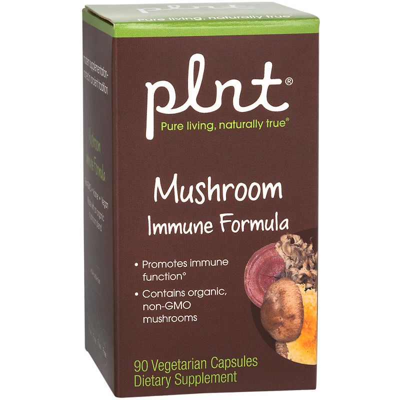 plnt Mushroom Immune Formula (90 Vegetarian Capsules), 1 of 4