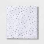Twin Micro Star Flat Sheet Separates Blue - Pillowfort™