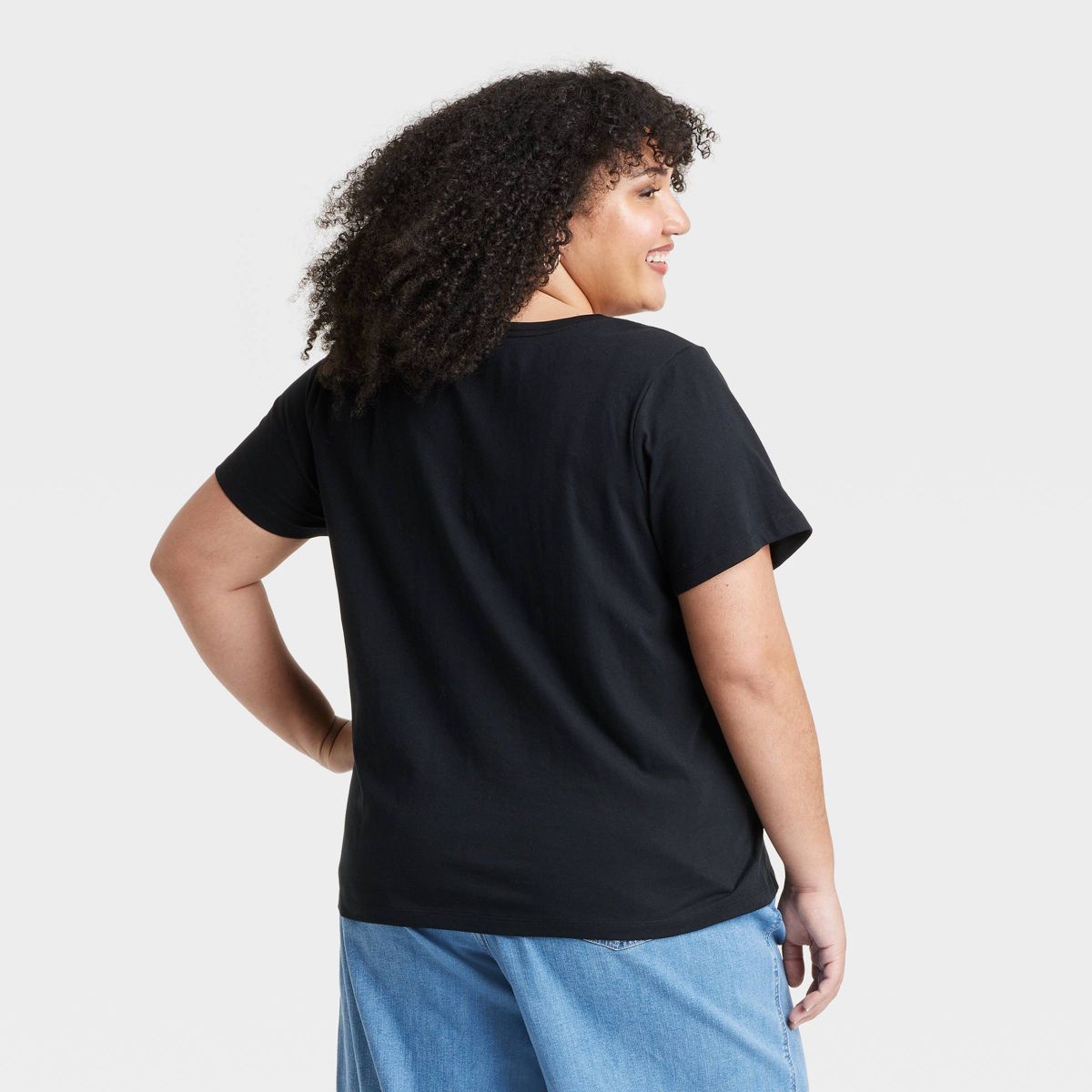 Women's Short Sleeve V-Neck T-Shirt - Ava & Viv™ - thumbnail 2