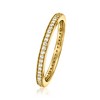 Ross-Simons 0.25 ct. t.w. Lab-Grown Diamond Eternity Band in 18kt Gold Over Sterling - 3 of 4