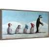 Amanti Art Ski School Penguins by Lucia Heffernan Canvas Wall Art Print Framed 27 x 14-in. - 3 of 4