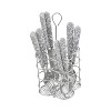 French Home 16pc Stainless Steel Bistro Flatware Set Lace Overlay - 2 of 4