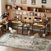 Unikito U Shaped Desk with Hutch, Reversible L Shaped Computer Desk,  Gaming Desk, Black, 75"*41.7"*58.4" - 2 of 4
