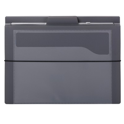 Freestanding 15'' Gray Cascading Wall Organizer with 6 Pockets