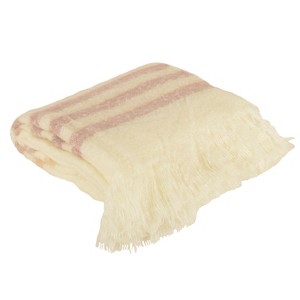 Ferdiano Throw Blanket Cream - Décor Therapy, Ivory