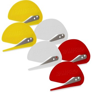 3" Letter Envelope Opener Envelope Slitter Set, Efficient Envelope Opener Slitter, Mail Opener Blade 3 Pcs in Red, Yellow, and White - by Rampro - 1 of 4