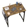 IULULU Computer Desk Modern Simple, with Storage Bag & Hook for Home Office/Bedroom - 2 of 4
