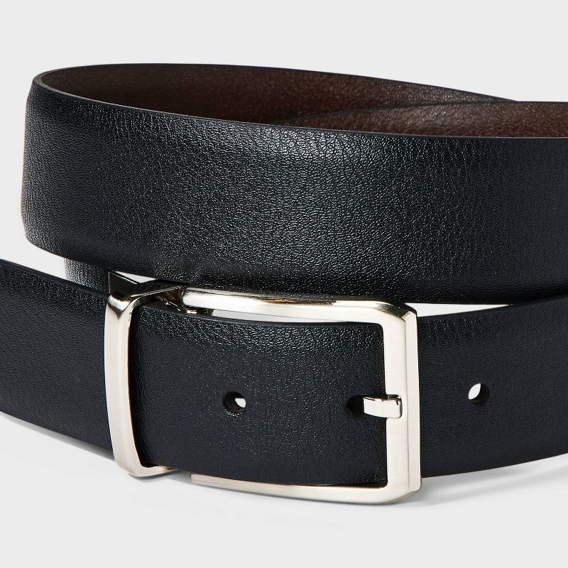 Men's Casual Two-in-One Reversible Belt - Goodfellow & Co™ Black/Brown, 5 of 6