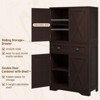 Storage Cabinet with Adjustable Shelves for Bathroom, Living Room, Kitchen Pantry Cabinet - 3 of 4