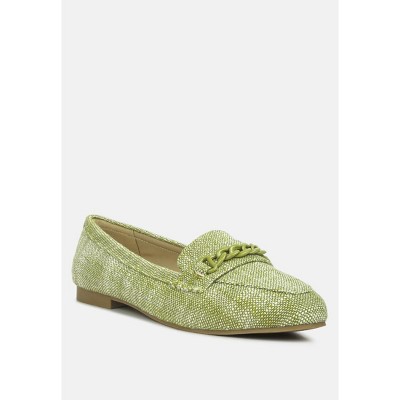 Abeera Chain Embellished Loafers