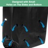 Unique Bargains Thicken Plastic Gardening Seed Plant Bags Nursery Growing Bags Black 50 Pcs - 4 of 4