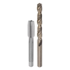 Unique Bargains Cobalt High Speed Steel Straight Flute Twist Drill Bit Tap and Bit Set - 1 of 3