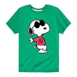 Boys' - Peanuts - Joe Cool Pattern Short Sleeve Graphic T-Shirt - 1 of 4
